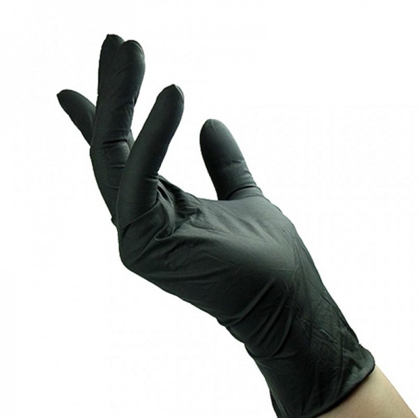L Nitrile Gloves PPS Black 10PCS