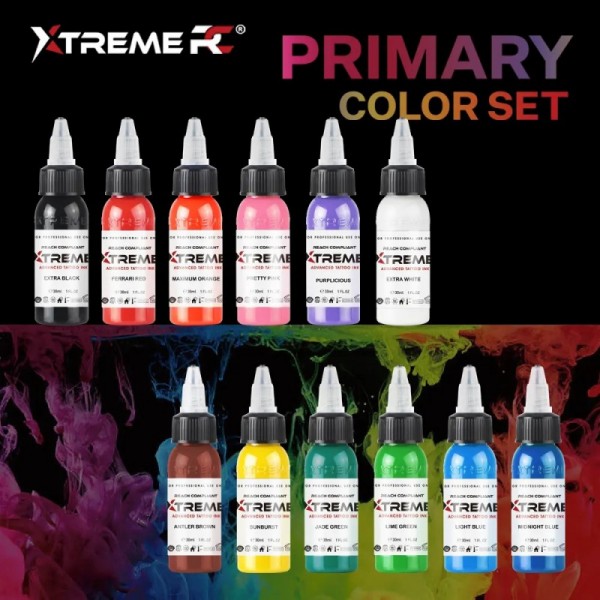XTREME INK - 12 COLOR BASIC SET - 12X30ML